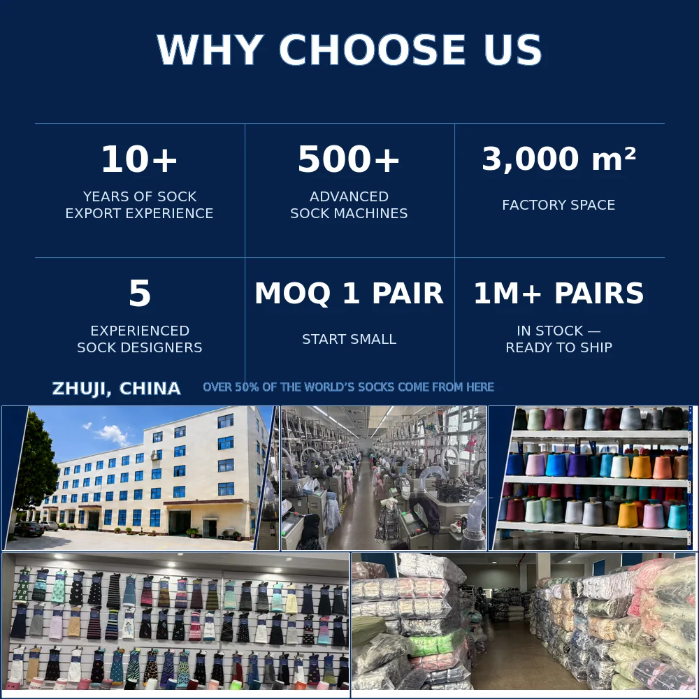 Zhuji waterproof sock factory knitting machines yarn showroom and warehouse